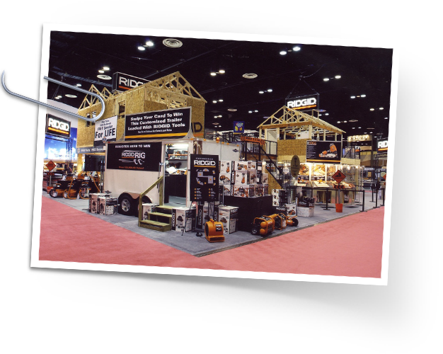 (terrible pic of a) Mockup of a RIDGID Trade show Booth for IBS